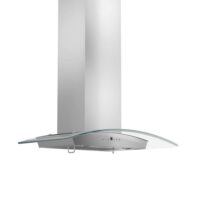 ZLINE Kitchen and Bath KZCRN-36 36 in. 400 CFM Convertible Vent Wall Mount Range Hood with Glass Accents & Crown Molding in Stainless Steel