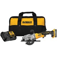 DEWALT DCS571E1 Atomic 20-Volt Maximum Lithium-Ion Cordless Brushless 4-1/2 in. Circular Saw Kit with 1.7 Ah Battery and Charger