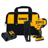 DEWALT DCN662D1 20V MAX XR Lithium-Ion 16-Gauge Cordless Finish Nailer Kit with 2.0Ah Battery, Charger and Kit Bag