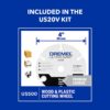 Dremel US20V01+US50001 Ultra-Saw 20-Volt MAX Cordless Compact Saw Tool Kit with Ultra-Saw 4 in. Premium Carbide Wood and Plastic Cutting Wheel Dremel US20V01+US50001 Ultra-Saw 20-Volt MAX Cordless Compact Saw Tool Kit with Ultra-Saw 4 in. Premium Carbide Wood and Plastic Cutting Wheel