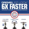 Dremel 4300-9/64 4300 Series 1.8 Amp Variable Speed Corded Rotary Tool Kit with Mounted Light, 64 Accessories, 9 Attachments and Case Dremel 4300-9/64 4300 Series 1.8 Amp Variable Speed Corded Rotary Tool Kit with Mounted Light, 64 Accessories, 9 Attachments and Case
