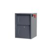 dVault DVJR0060-2 Weekend Away Vault Gray Post/Column Mount Secure Mailbox