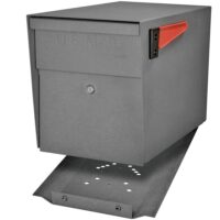 Mail Boss 7105 Locking Post-Mount Mailbox with High Security Reinforced Patented Locking System, Granite