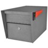 Mail Boss 7505 Mail Manager Locking Post-Mount Mailbox with High Security Reinforced Patented Locking System, Granite