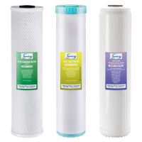 ISPRING F3WGB32BKDS Whole House Water Filter Replacement Pack with Anti-Scale, GAC Pus KDF, and CTO Carbon Block Filter, Fits