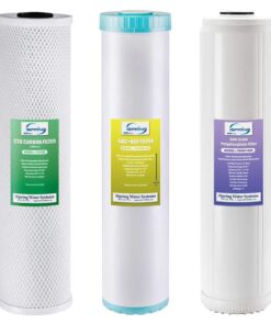 ISPRING F3WGB32BKDS Whole House Water Filter Replacement Pack with Anti-Scale, GAC Pus KDF, and CTO Carbon Block Filter, Fits