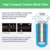 ISPRING F4WGB22BM Whole House Water Filter Set Replacement Pack with Carbon Block and Iron & Manganese Reducing Cartridges, Fits WGB22BM