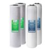 ISPRING F4WGB22BPB 4.5 x 20 in. Whole House Water Filter Replacement Pack Set with Carbon Block & Lead Reducing Cartridges, Fits WGB22B-PB