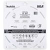 Makita E-12033 12 in. 63-Tooth Carbide-Tipped Max Efficiency Saw Blade, Metal/General Purpose