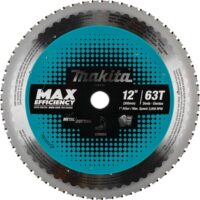 Makita E-12033 12 in. 63-Tooth Carbide-Tipped Max Efficiency Saw Blade, Metal/General Purpose