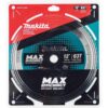 Makita E-12033 12 in. 63-Tooth Carbide-Tipped Max Efficiency Saw Blade, Metal/General Purpose