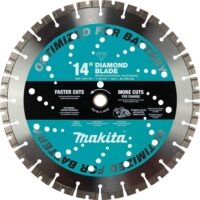 Makita E-16748 14 in. Thin Kerf Diamond Blade, Segmented