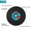 Makita B-57598-25 14 in. x 1 in. x 3/32 in. Cut-off Wheel (25-Pack)