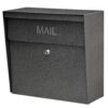 Mail Boss 7160 Metro Locking Wall-Mount Mailbox with High Security Reinforced Patented Locking System, Galaxy