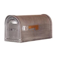 Special Lite Products SCC-1008-SW Classic Swedish Silver Post Mount Mailbox