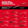 Milwaukee 49-16-2738-49-16-2740 M18 FUEL QUIK-LOK Brush Cutter Attachment and M18 FUEL QUIK-LOK Rubber Broom Attachment (2-Tool)