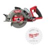 Milwaukee 2830-20-48-40-0722 M18 FUEL 18V Lithium-Ion Cordless 7-1/4 in. Rear Handle Circular Saw w/(2) 7-1/4