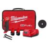 Milwaukee 2485-22-49-94-2000 M12 FUEL 12V Lithium-Ion 1/4 in. Cordless Right Angle Die Grinder Kit w/2 in. Metal Cut Off Wheel 5-Pack