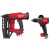 Milwaukee 3020-20-2904-20 M18 FUEL 18V Lithium-Ion Brushless 16-Gauge Straight Finish Nailer with M18 FUEL 1/2 in. Hammer Drill/Driver