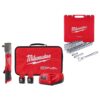 Milwaukee 2565-22-48-22-9010 M12 FUEL 12V Lithium-Ion Cordless 1/2 in. Right Angle Impact Wrench Kit w/1/2 in. Drive SAE/Metric Mechanic Set (47-PC)