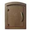 QualArc MAN-1400BZ Manchester Bronze Wall-Mount Plain Door Mailbox