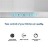 Broan-NuTone BWP1304SS 30 in. Convertible Wall Mount Pyramidal Chimney Range Hood, 450 Max CFM, Stainless Steel