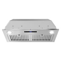 Cosmo COS-30IRHS 30 in. Insert Range Hood with Soft Touch Controls, 3-Speed Fan, LED Lights and Permanent Filters in Stainless Steel