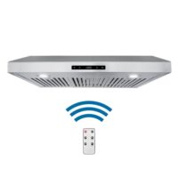 Cosmo COS-KS6U30 30 in. 500 CFM Ducted Under Cabinet Range Hood with Digital Touch Display and LED Lights in Stainless Steel