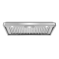 Cosmo COS-QB48 48 in. Convertible Under Cabinet Range Hood in Stainless Steel with Push Button Control, LED Light and Permanent Filters