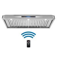 Cosmo COS-QS48 48 in. Ducted Under Cabinet Range Hood in Stainless Steel with Touchscreen, LED Lighting and Remote Control