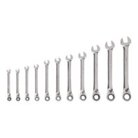 TEKTON WRC94000 11-Piece (1/4-3/4 in.) Reversible 12-Point Ratcheting Combination Wrench Set