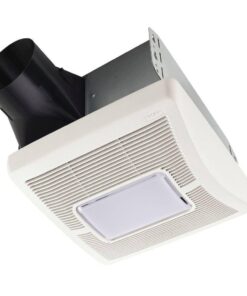 Broan-NuTone A110L Flex Series 110 CFM Ceiling Mounted Room Side Installation Bathroom Exhaust Fan with Light