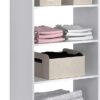 Easy Track PH38-WH Living Essentials - Shelf Tower Wood Closet Organizer, White