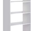 Easy Track PH38-WH Living Essentials - Shelf Tower Wood Closet Organizer, White