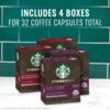 Starbucks by Nespresso Dark Roast Variety Pack Coffee (32-count single serve capsules, compatible with Nespresso Vertuo Line System)