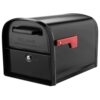 Architectural Mailboxes 6300B-10 Oasis 360 Black, Large, Steel, Locking Parcel Mailbox with 2-Access Doors
