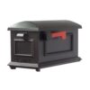 SPECIAL LITE PRODUCTS SCT-1010-BLK Traditional Black Post Mount Mailbox