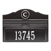 Whitehall 11248 Colonial Wall Mailbox Package #1 (Mailbox, Plaque and Monogram)