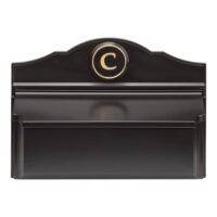 Whitehall 11258 Colonial Wall Mailbox Package #3 (Mailbox and Monogram)