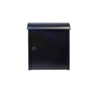Qualarc WF-W1701BK Leece Wall Mounted Mailbox in Black with Combo Lock