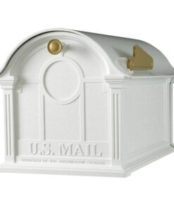 Whitehall Products 16231 Balmoral White Mailbox