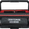 CRAFTSMAN TRADESTACK System Tool Bag, Heavy Duty Open Mouth Tool Tote, Waterproof Hard Bottom, Folding Handle (CMST21451)