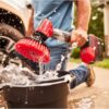 CRAFTSMAN V20 Cordless 2-in-1 Power Scrubber Kit, Multi-Purpose, Includes Bristle Brush, 2Ah Battery, V20 Battery Charger, and 60.5 in. Telescoping Pole (CMCPS520D1)