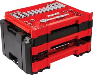 CRAFTSMAN VERSASTACK Mechanics Tool Set, 1/4 in, 3/8 in, and 1/2 in Drive, 230 Piece (CMMT45306) CRAFTSMAN VERSASTACK Mechanics Tool Set, 1/4 in, 3/8 in, and 1/2 in Drive, 230 Piece (CMMT45306)