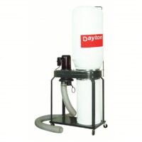 DAYTON 3AA28 Dust Collector, 1,100 CFM Max Flow, 1 1/2 hp, 1 Phase
