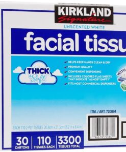 Kirkland Signature Facial Tissue, Lodge Pack - 110 ct - 30 pk