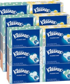 Kleenex Everyday Facial Tissues, 210 Tissues per Flat Box, 18 Pack