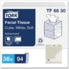 Tork Soft Facial Tissue Cube Box White, Advanced, 2-Ply, 36 x 94 Sheets, TF6830