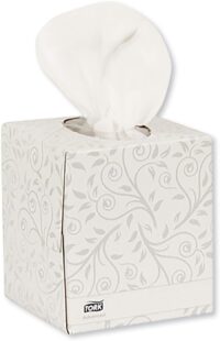 Tork Soft Facial Tissue Cube Box White, Advanced, 2-Ply, 36 x 94 Sheets, TF6830