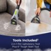 BISSELL Revolution HydroSteam Pet Carpet Cleaner, Upright Deep Cleaner, HydroSteam Technology, 2-in-1 Pet Upholstery Tool & Formulas Included, 3432